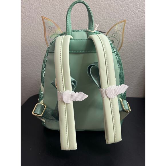 Loungefly Disney Tinker Bell Figural Winged Mini Backpack from Peter Pan New - Picture 3 of 6